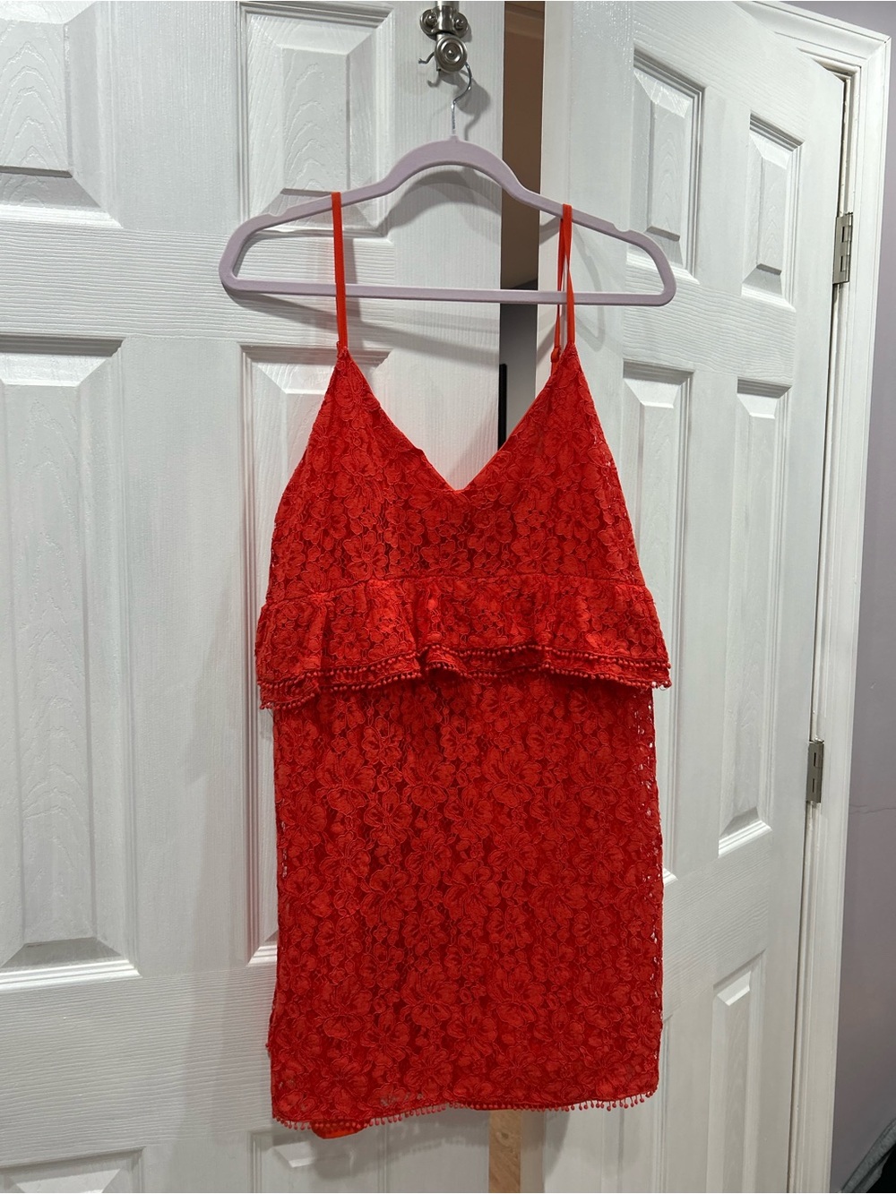 Sugar Lipz - Lace Camisole Slip Dress - Red